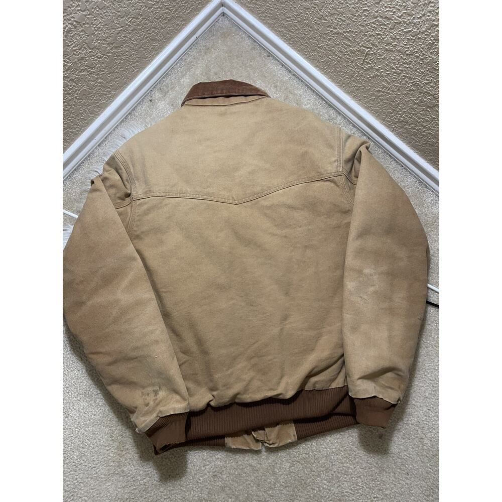 Vintage Carhartt Jacket Men's XL Santa Fe Red Lined Canvas Brown USA J13 BRN - Picture 8 of 8